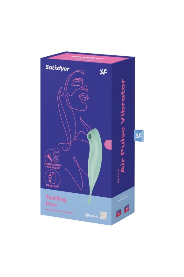 Twirling Pro+ Air Pulse Stimulator & Vibrator App Grün von Satisfyer Connect kaufen | Fesselliebe