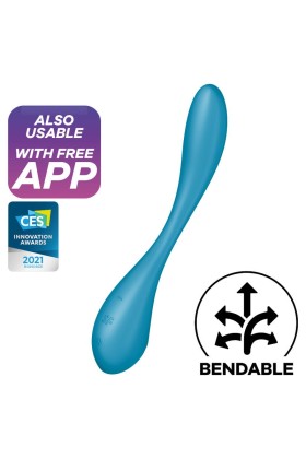 G-Spot Flex 5 Multivibrator Blau von Satisfyer Vibrator kaufen | Fesselliebe