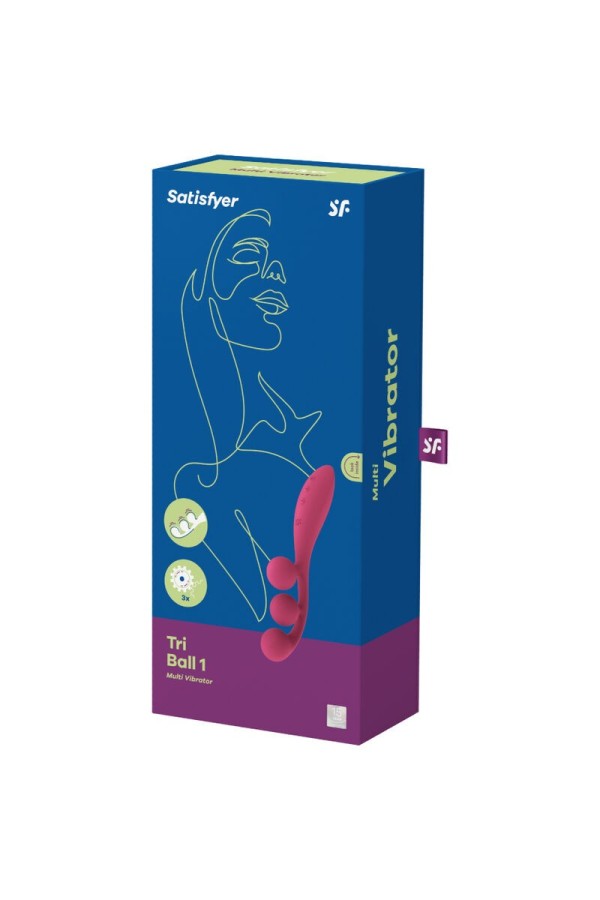 Tri Ball 1 Multivibrator Rot von Satisfyer Vibrator kaufen | Fesselliebe