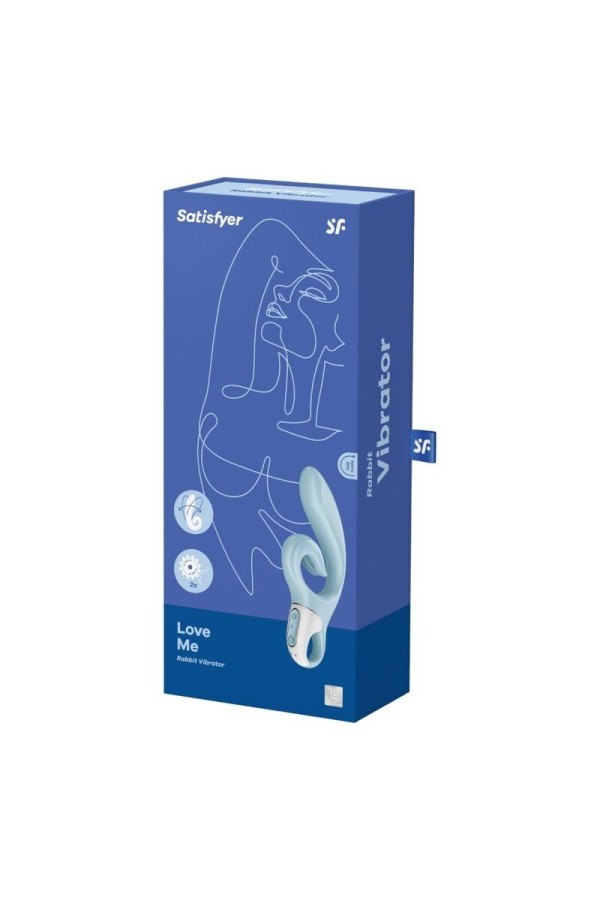 Love Me Rabbit Vibration Blau von Satisfyer Vibrator kaufen | Fesselliebe