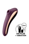 Dual Kiss Klitoris Stimulierend Weinrot von Satisfyer Air Pulse kaufen - Fesselliebe