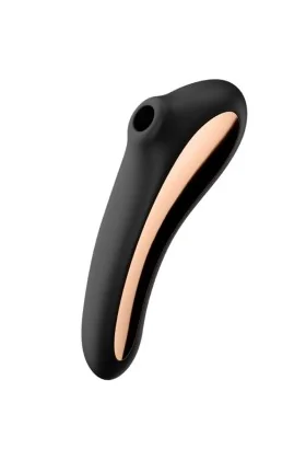 Dual Kiss Air Pulse Vibrator Schwarz von Satisfyer Air Pulse