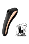 Dual Kiss Klitoris Stimulierend - Schwarz von Satisfyer Air Pulse kaufen - Fesselliebe