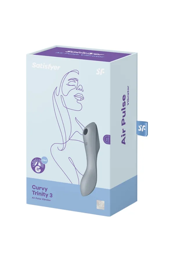 Curvy Trinity 3 Air Pulse Vibrator Grau von Satisfyer Air Pulse kaufen - Fesselliebe