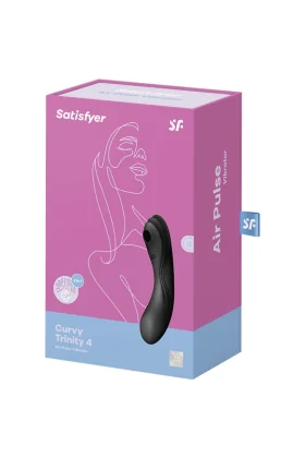 Curvy Trinity 4 Air Pulse Vibrator Schwarz von Satisfyer Air Pulse