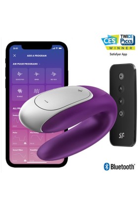 Double Fun Partner Vibrator Lila von Satisfyer Connect kaufen | Fesselliebe