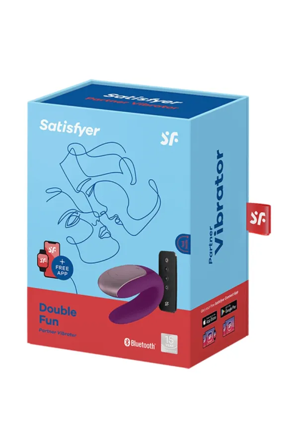 Double Fun Partner Vibrator - Lila von Satisfyer Connect kaufen - Fesselliebe