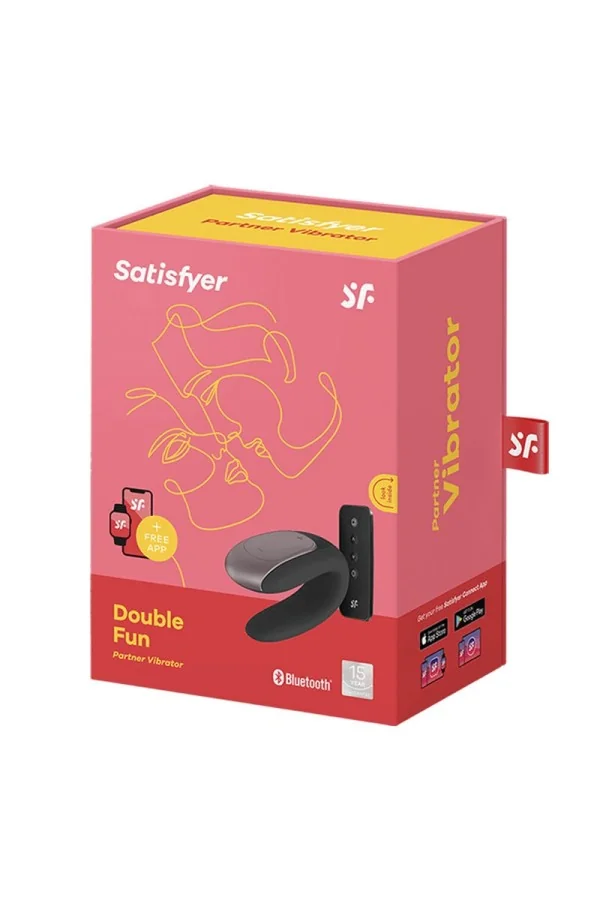 Double Fun Partner Vibrator - Schwarz von Satisfyer Connect kaufen - Fesselliebe