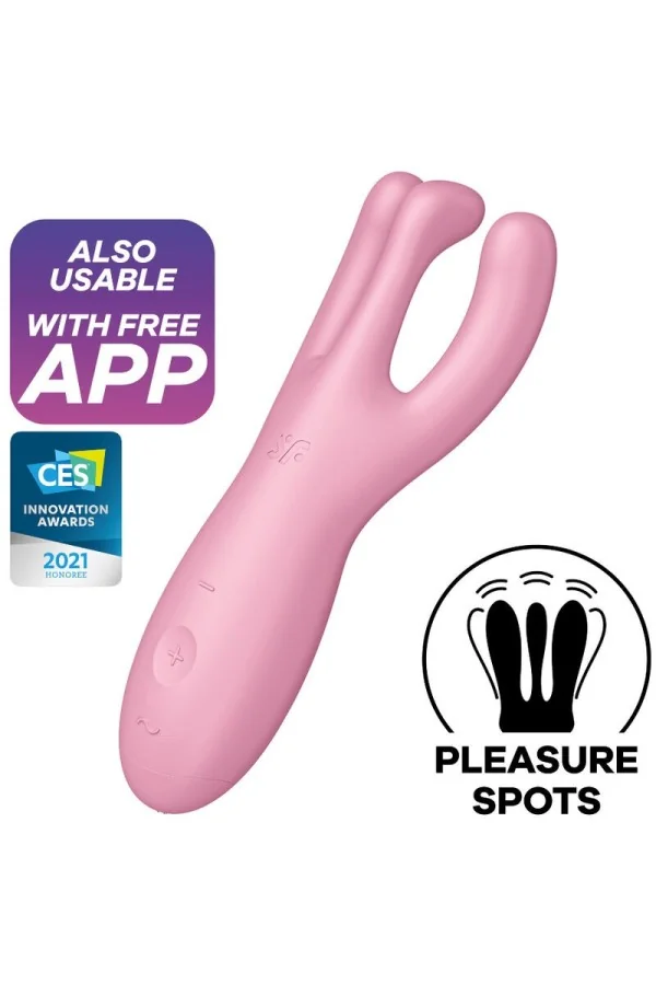 Threesome 4 Vibrator - Rosa von Satisfyer Connect kaufen - Fesselliebe