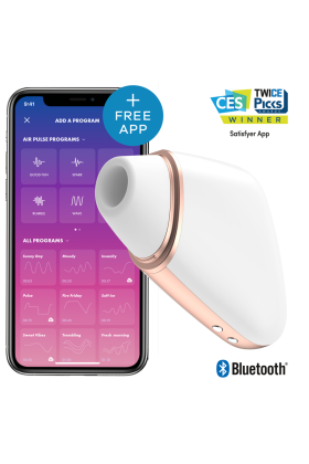 Love Triangle Stimulator & Vibrator Weiss von Satisfyer Connect kaufen | Fesselliebe