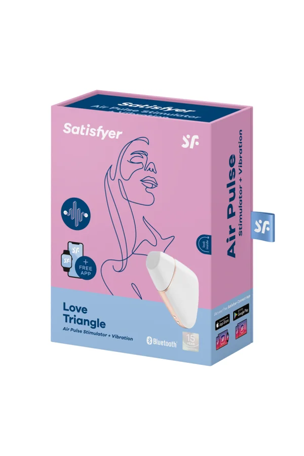 Liebendes Dreieck Weiss / Gold von Satisfyer Connect kaufen - Fesselliebe