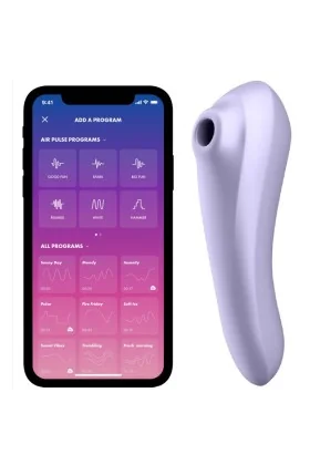 Dual Pleasure Air Pulse Vibrator Mauve von Satisfyer Connect