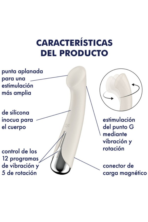Spinning G-Sport 1 Rotator Vibrator Beige von Satisfyer Vibrator kaufen | Fesselliebe