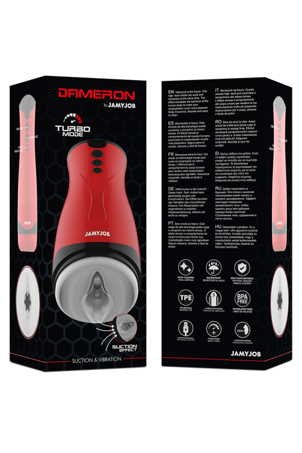 Dameron Saug- und Vibrations-Masturbator von Jamyjob kaufen | Fesselliebe