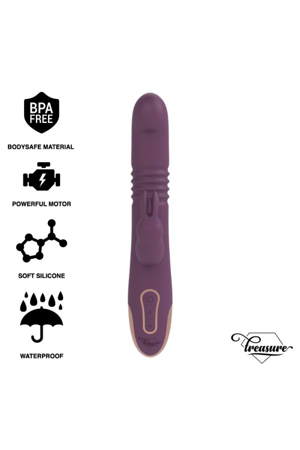 Bastian Rabbit Up & Down, Rotator & Vibrator Kompatibel mit Watchme Wireless Technology von Treasure kaufen | Fesselliebe
