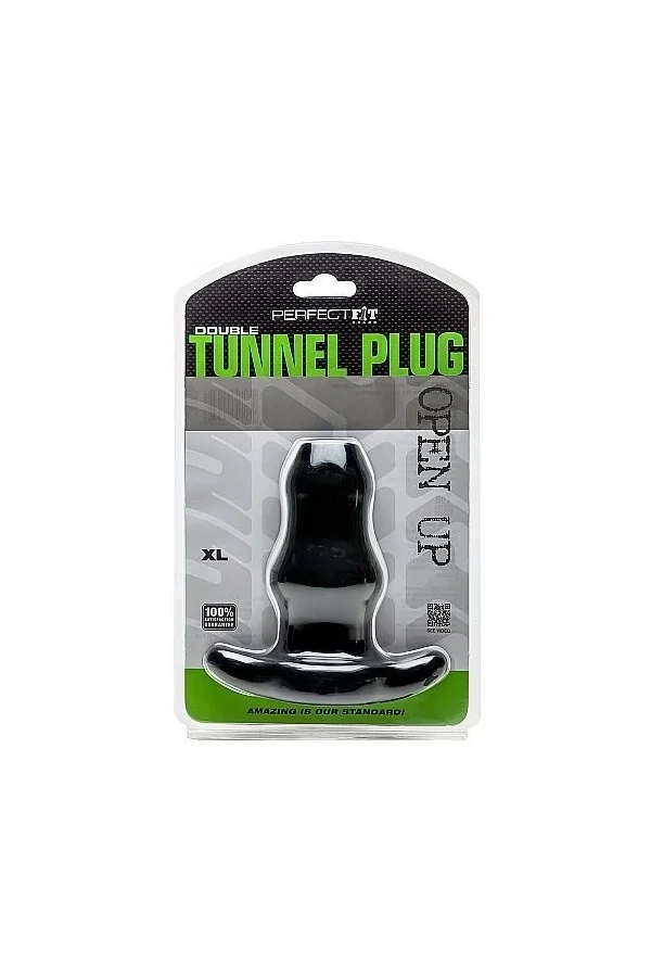 Perfekte Fit Double Tunnel Plug Xl Gross - Schwarz von Perfectfitbrand kaufen - Fesselliebe