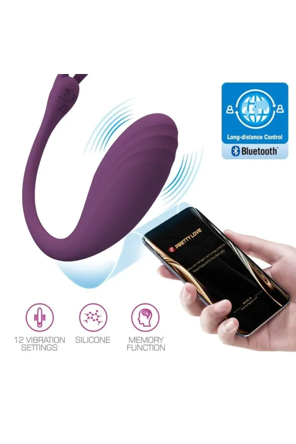 Catalina Vibrator App Fernbedienbares Lila von Pretty Love Led