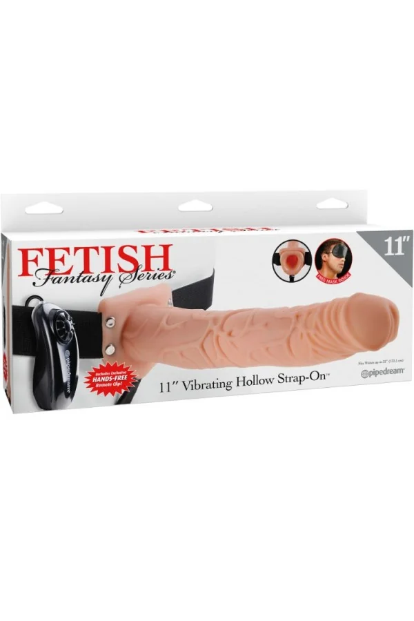 Fetish Fantasy Serie 11 Hollow Strap-On Vibrieren mit Bällen 27,9 Cm Fleisch von Fetish Fantasy Series kaufen - Fesselliebe