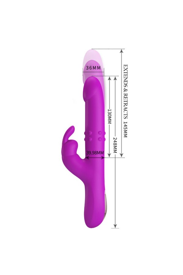 Reese Vibrator mit Lila Rotation von Pretty Love kaufen | Fesselliebe