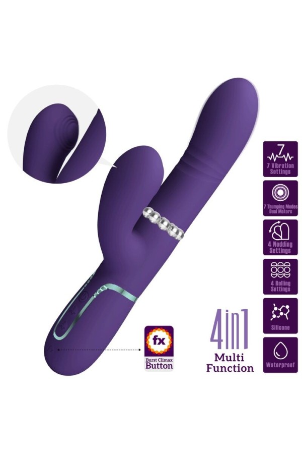Multifunktions-G-Spot-Vibrator Lila von Pretty Love Flirtation kaufen | Fesselliebe