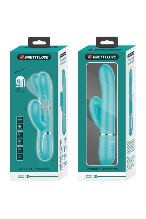 Multifunktions-G-Spot-Vibrator Aqua Grün von Pretty Love Flirtation kaufen | Fesselliebe