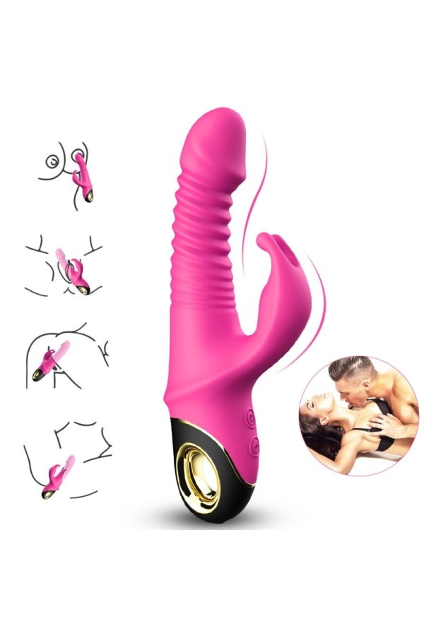 Zing Dildo Vibrator Kaninchen Fuchsia von Armony Vibrators kaufen | Fesselliebe
