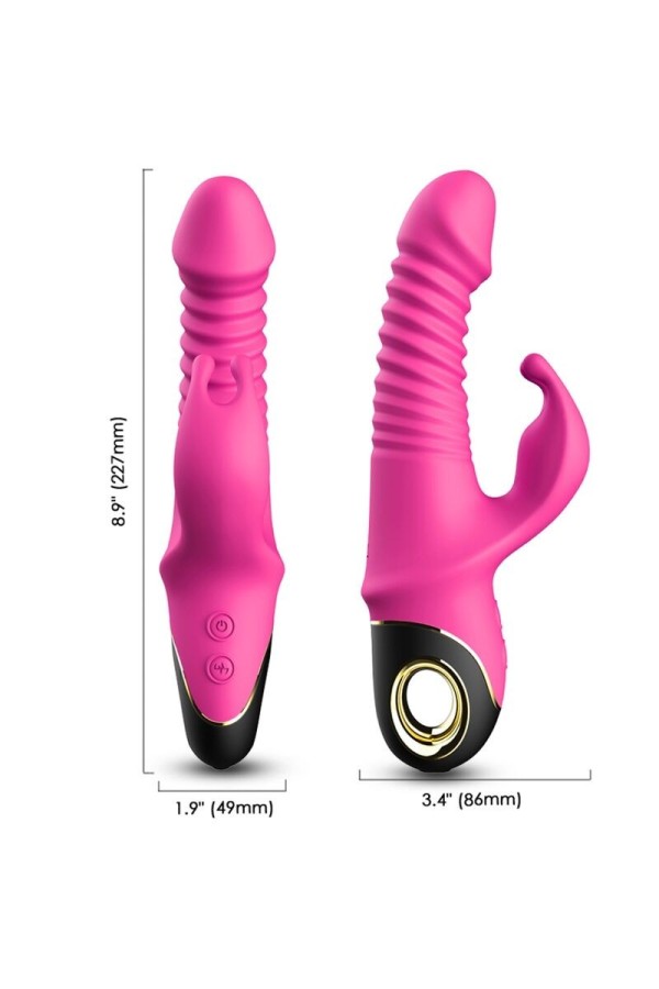 Zing Dildo Vibrator Kaninchen Fuchsia von Armony Vibrators kaufen | Fesselliebe