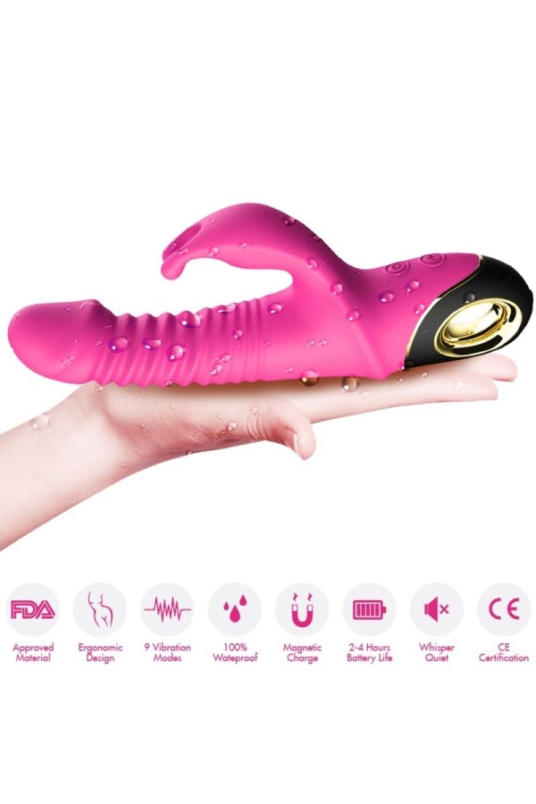 Zing Dildo Vibrator Kaninchen Fuchsia von Armony Vibrators kaufen | Fesselliebe