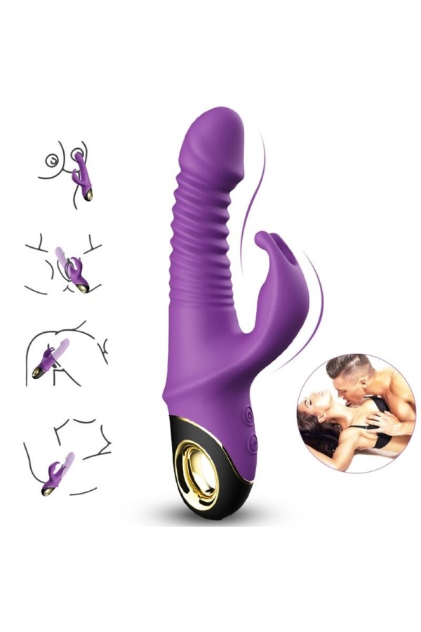 Zing Dildo Vibrator Kaninchen Lila von Armony Vibrators kaufen | Fesselliebe