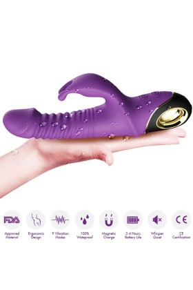 Zing Dildo Vibrator Kaninchen Lila von Armony Vibrators kaufen | Fesselliebe