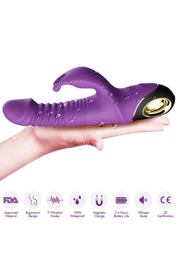 Zing Dildo Vibrator Kaninchen Lila von Armony Vibrators kaufen | Fesselliebe