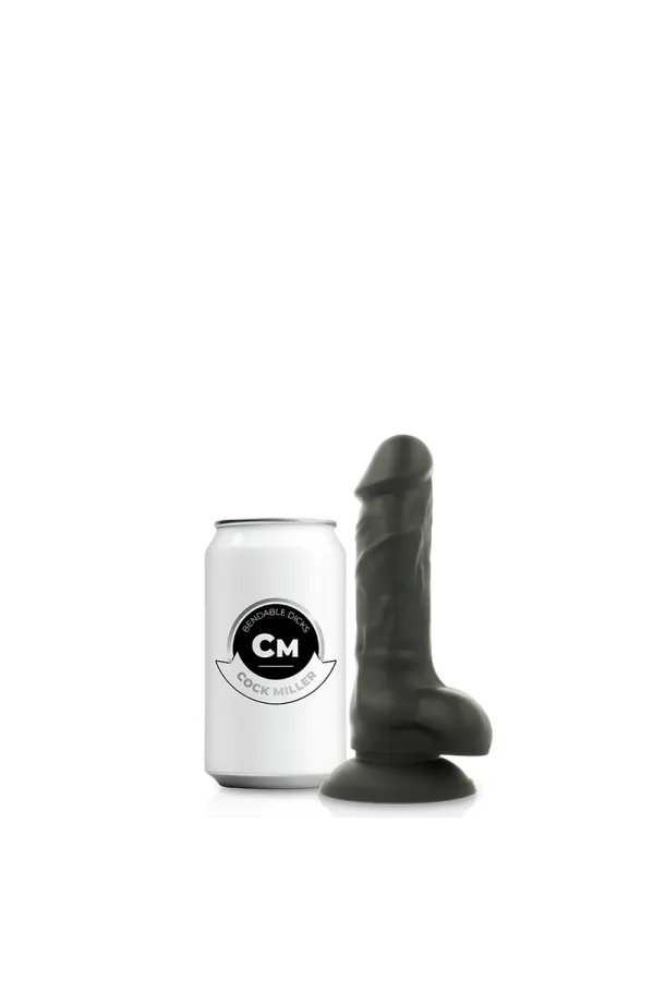 Harness + Silikon biegsamer Dildo schwarz 13 cm von Cock Miller kaufen - Fesselliebe