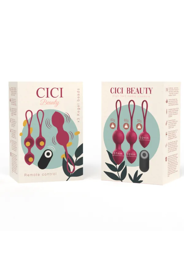 Cici Beauty Premium Silikon 3 Vibrierende Kegelperlen Fernsteuerbar von Cici Beauty kaufen - Fesselliebe