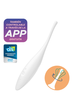 Twirling Joy Clit Tip Vibrator Weiss von Satisfyer Connect kaufen | Fesselliebe