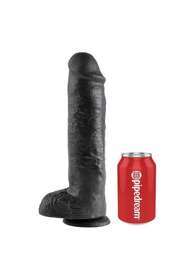 King Cock 11" Cock Schwarz mit Eier 28 Cm von King Cock kaufen - Fesselliebe