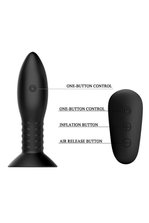 Stecker mit Schwarzen Rotierenden Bällen mit Fernbedienung von Mr Play kaufen | Fesselliebe