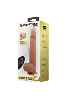Jonathan Silikondildo 3 Vibrationen + 3 Einführmassnahmen mit Fernbedienung 21 cm von Pretty Love High Grade kaufen | Fesselliebe