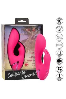 So. Cal Sunshine Vibrator Rabbit Fuchsia von California Dreaming von Calexotics