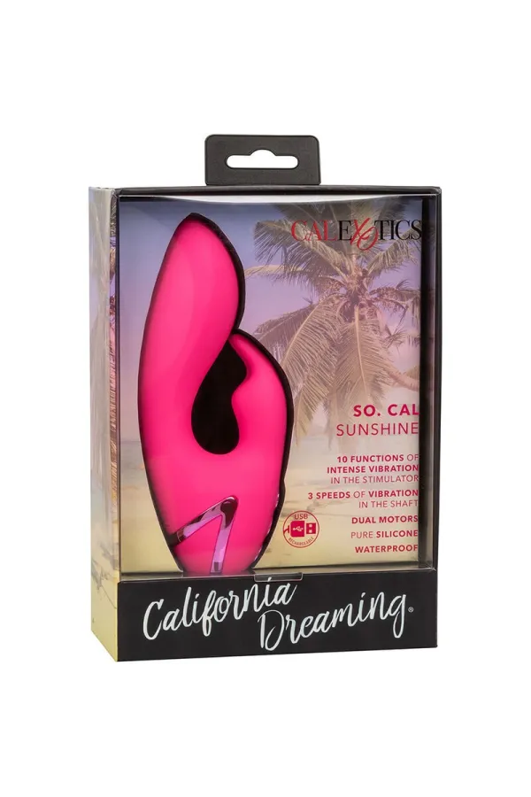 CALIFORNIA EXOTICS - SO. CAL SUNSHINE VIBRATOR RABBIT FUCHSIA VON CALIFORNIA DREAMING kaufen - Fesselliebe