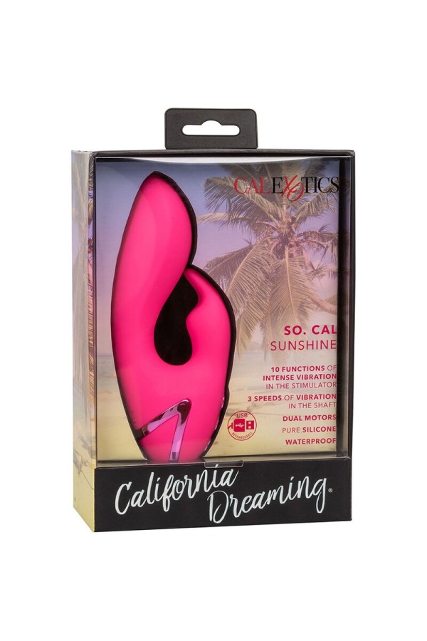 So. Cal Sunshine Vibrator Rabbit Fuchsia von California Dreaming von Calexotics kaufen | Fesselliebe