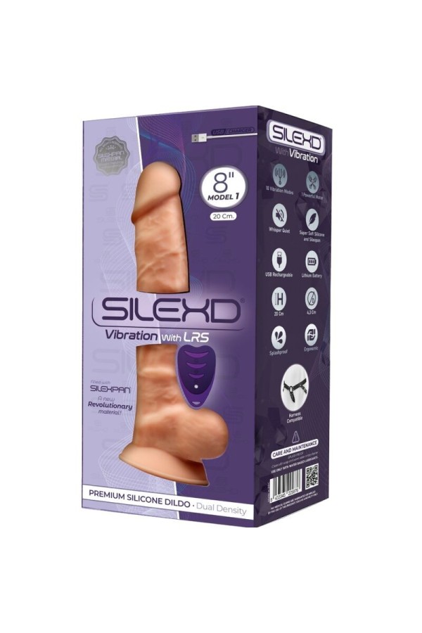 Model 1 realistischer Penisvibrator Silikon Premium Silexpan mit Fernbedienung 20 cm von Silexd kaufen | Fesselliebe