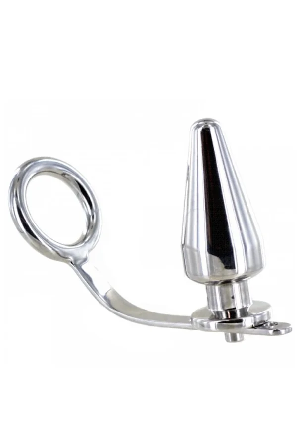 Penisring mit Anal Plug 45 X 45mm von Metal Hard kaufen - Fesselliebe