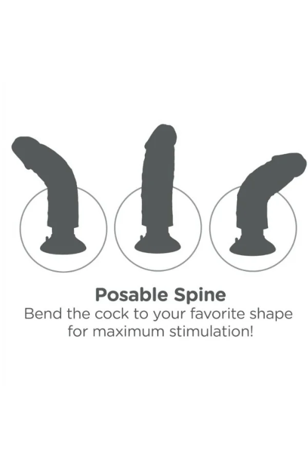 King Cock 25,5 Cm Vibrierender Cock mit Schwarzen Bällen von King Cock kaufen - Fesselliebe