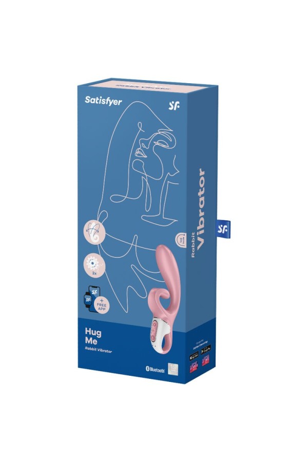 Hug Me Rabbit Vibrator App Rosa von Satisfyer Connect kaufen | Fesselliebe