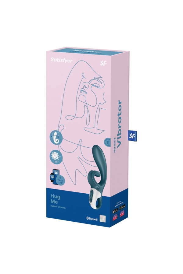 Hug Me Rabbit Vibrator App Blau von Satisfyer Connect kaufen | Fesselliebe