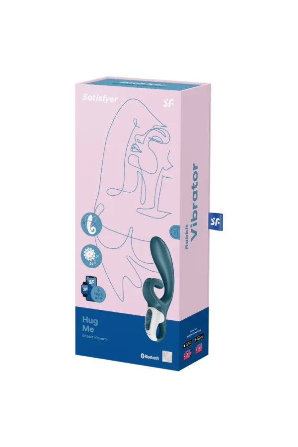 Hug Me Rabbit Vibrator - Blau von Satisfyer Connect kaufen - Fesselliebe