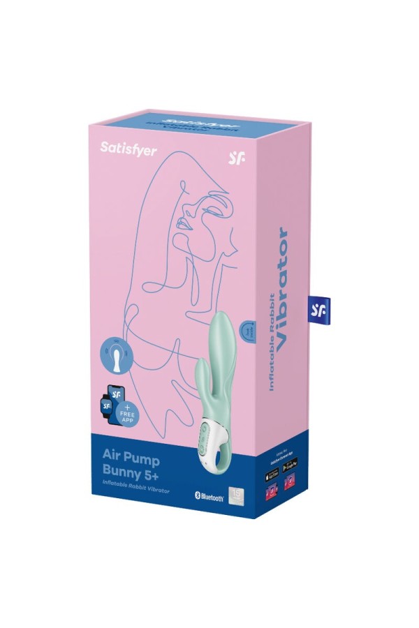 Air Pump Bunny 5+ Aufblasbare Kaninchenvibrator-App Grün von Satisfyer Connect kaufen | Fesselliebe