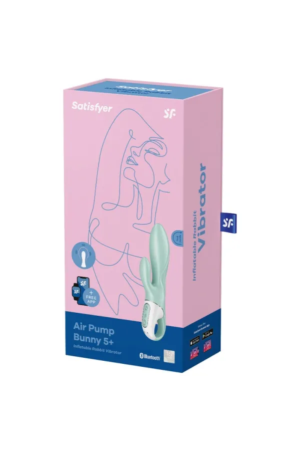 Luftpumpe Bunny 5+ Aufblasbarer Kaninchenvibrator - Grün von Satisfyer Connect kaufen - Fesselliebe