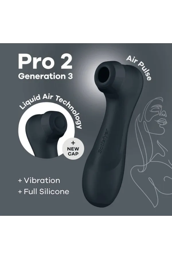 Pro 2 Generation 3 Liquid Air Technology - Schwarz von Satisfyer Air Pulse kaufen - Fesselliebe