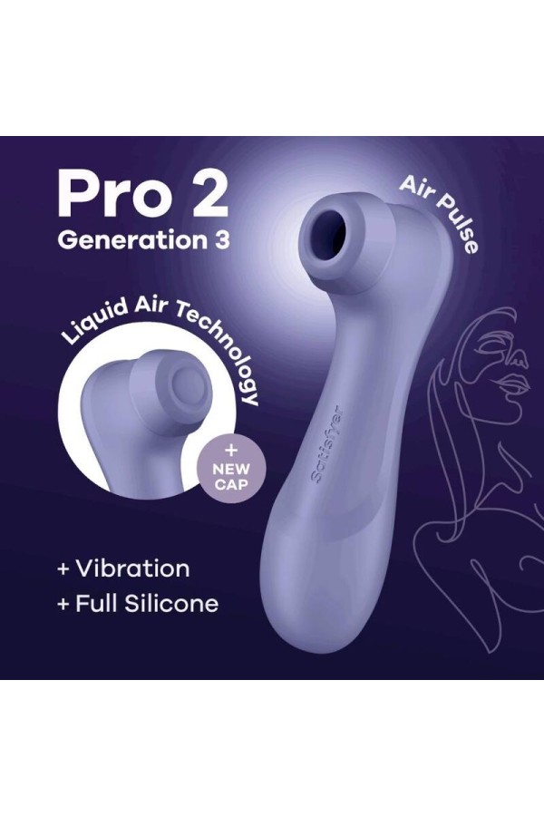 Pro 2 Generation 3 Liquid Air Technology Lila von Satisfyer Air Pulse kaufen | Fesselliebe